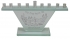 Glass Chanukiah with triangular shape